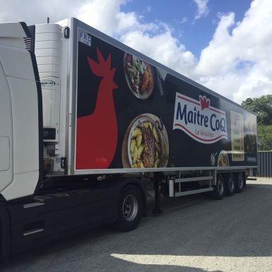 Adhesif numerique pour covering semi remorque