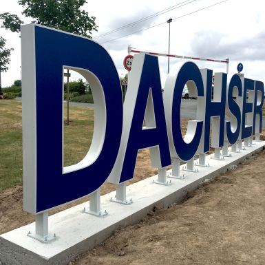 enseigne lettre boitier lumineuse dachser vendée