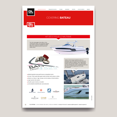 Covering bateau