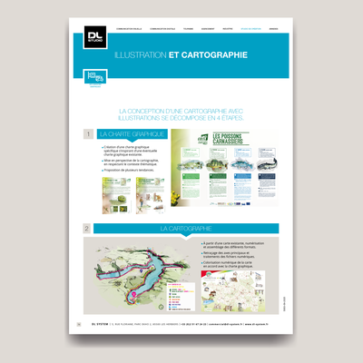 Illustration pour mobilier de signalétique touristique