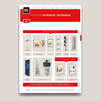 Equipements pour affichage en intérieur et en extérieur