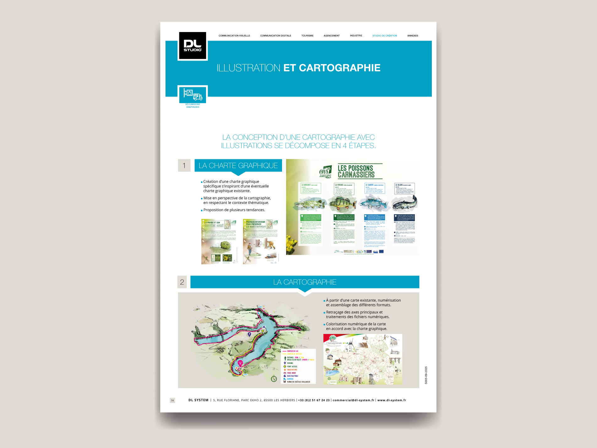 Illustration pour mobilier de signalétique touristique
